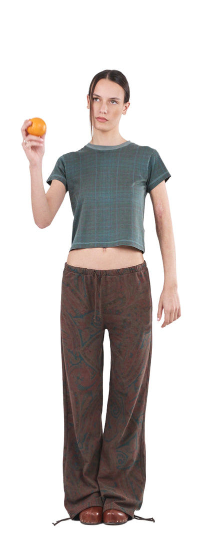 Lounge Pants 270, Cocoa Paisley Atelier E.B