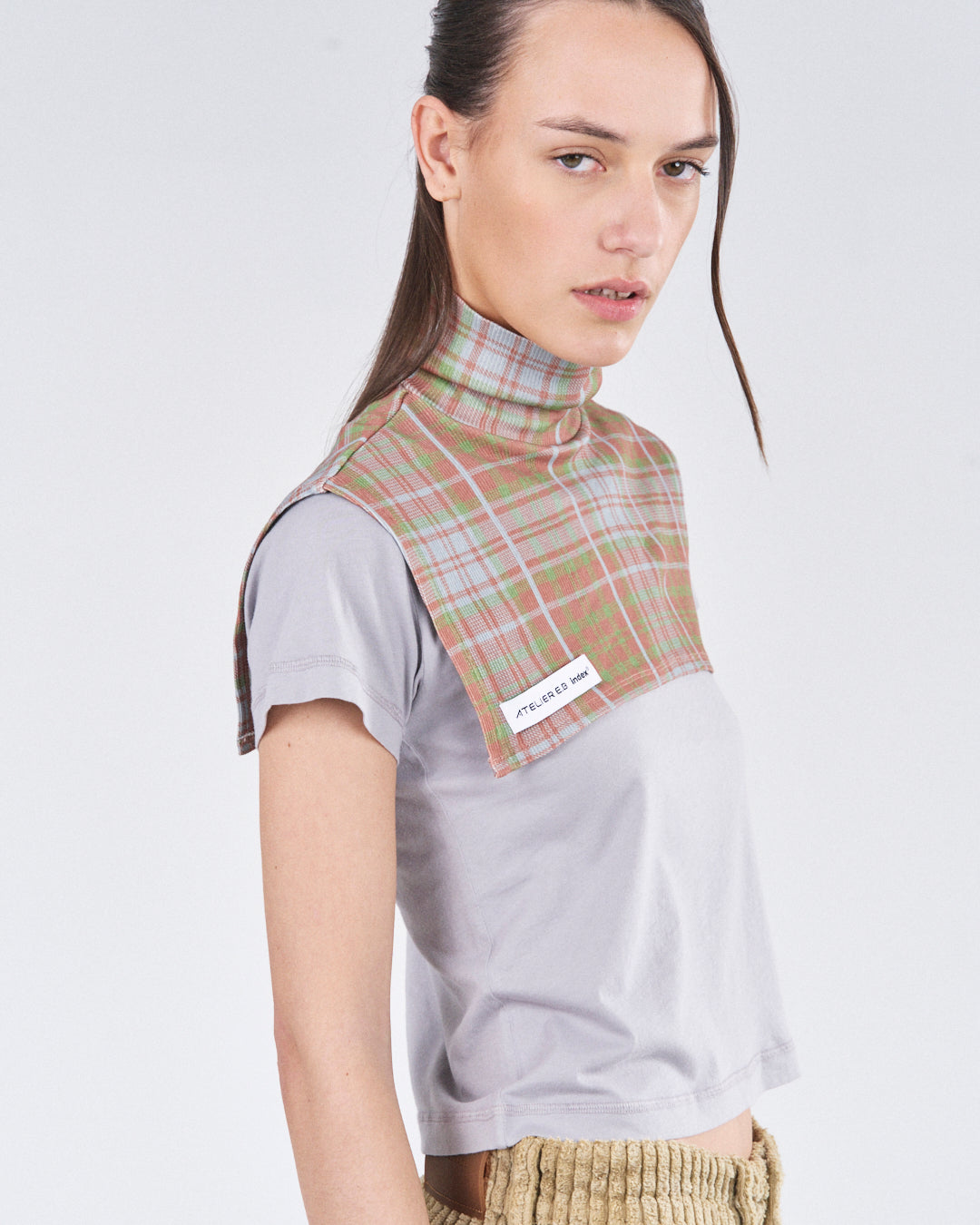 Neck Piece 220, Sunny Tartan Atelier E.B