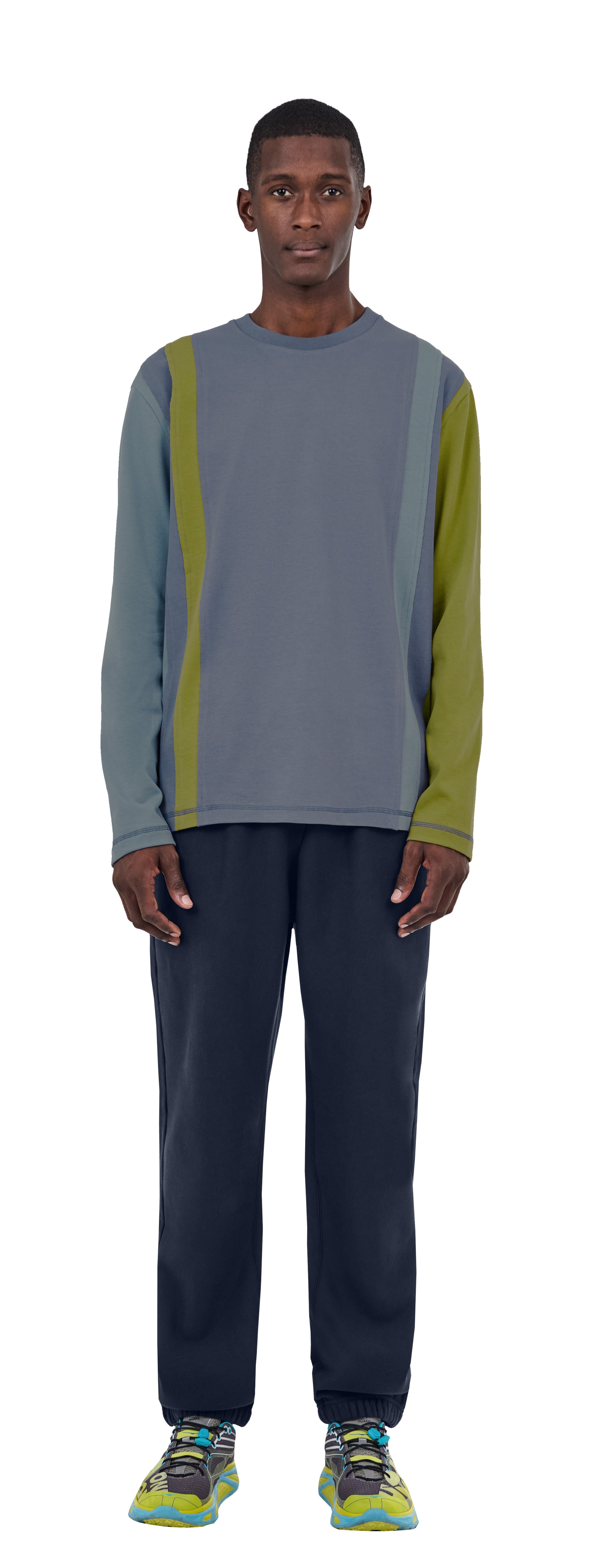 Boxy Longsleeve Patchwork, Mossy Quilt