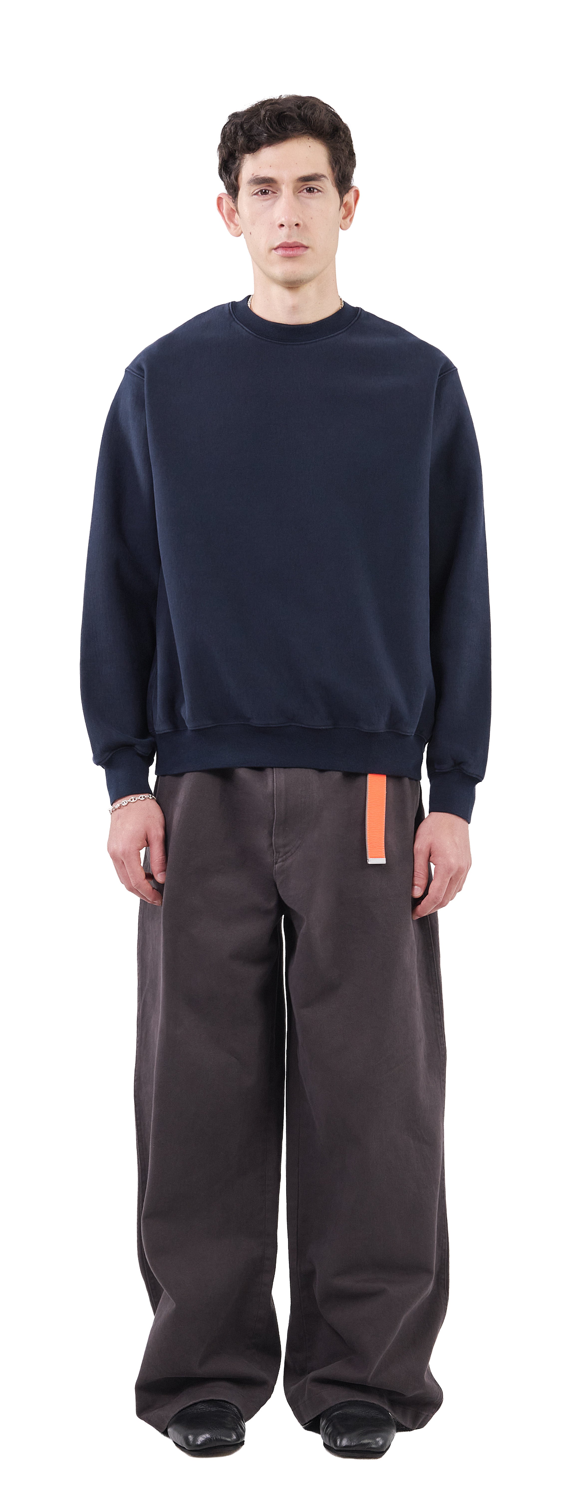 Classic Sweatshirt Crossgrain, Dark Navy