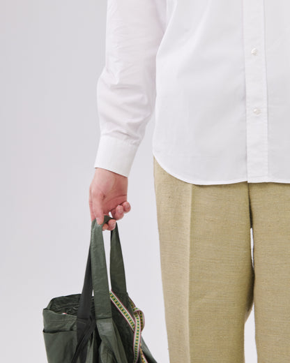 Shark Collar Shirt, True White
