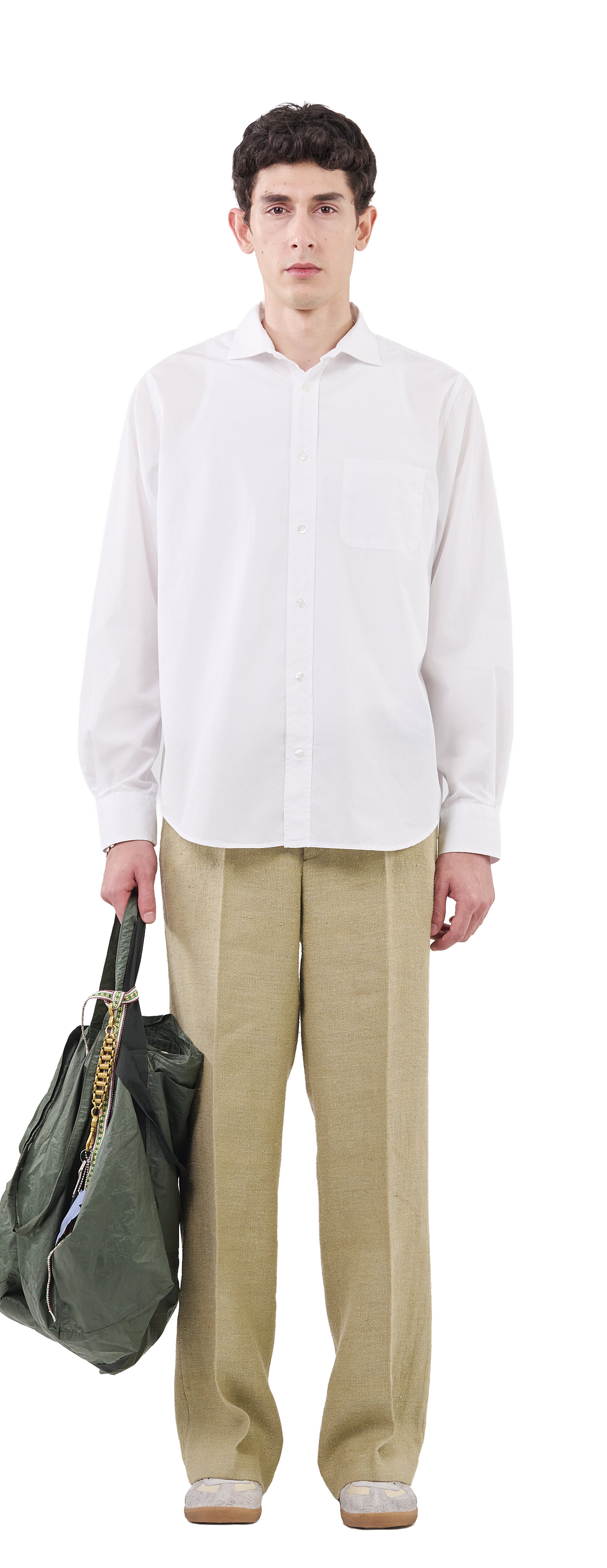 Shark Collar Shirt, True White