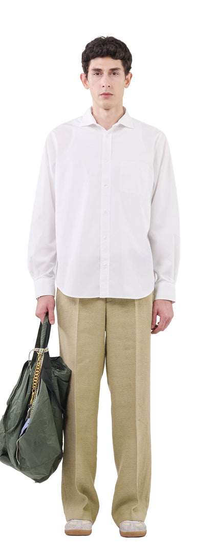 Shark Collar Shirt, True White