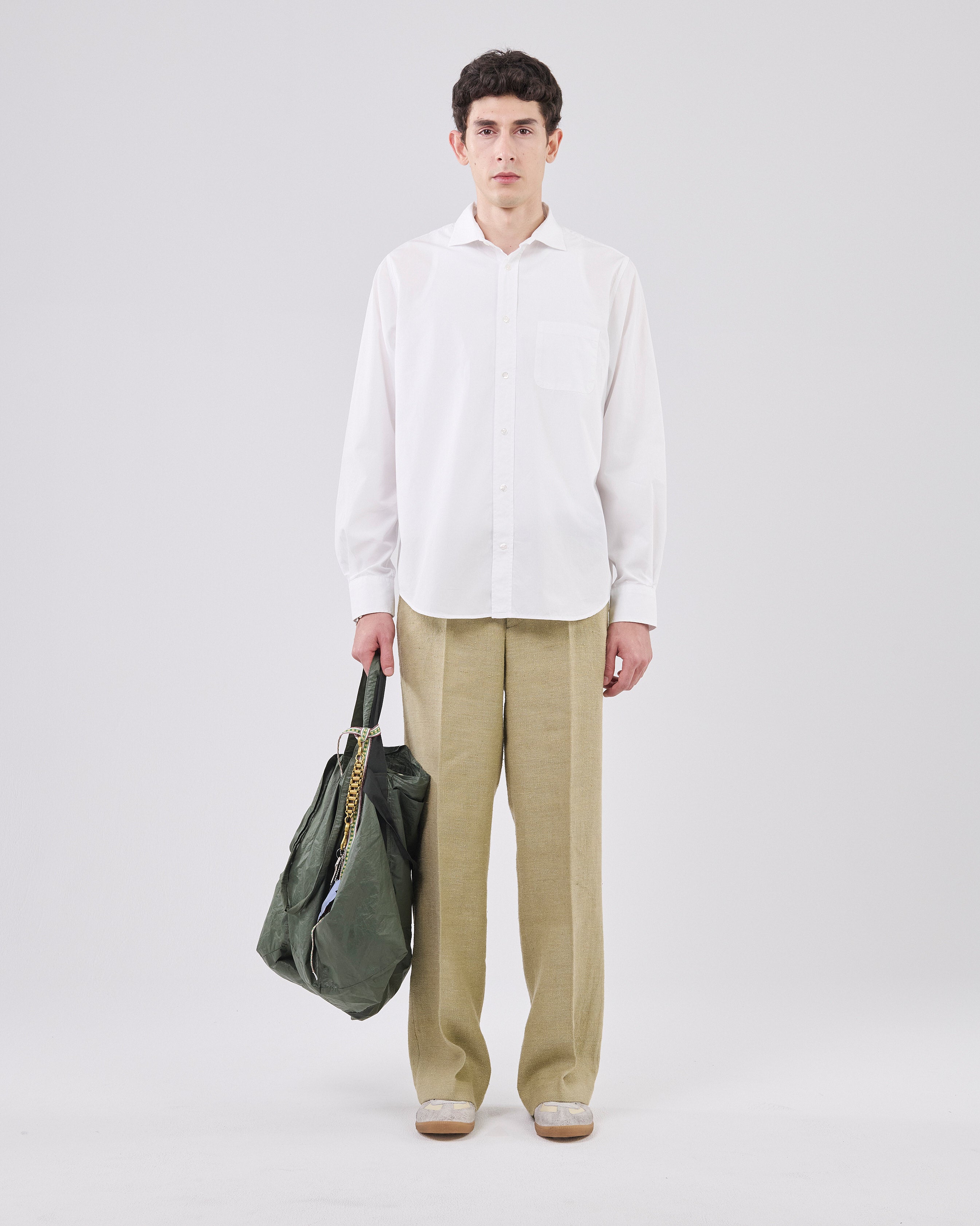 Shark Collar Shirt, True White