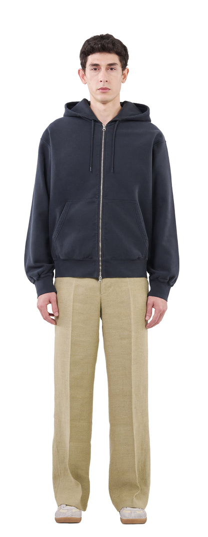 Zip Hoodie Crossgrain 310, True Black