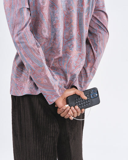 Boxy Longsleeve 135, Purple Paisley Atelier E.B