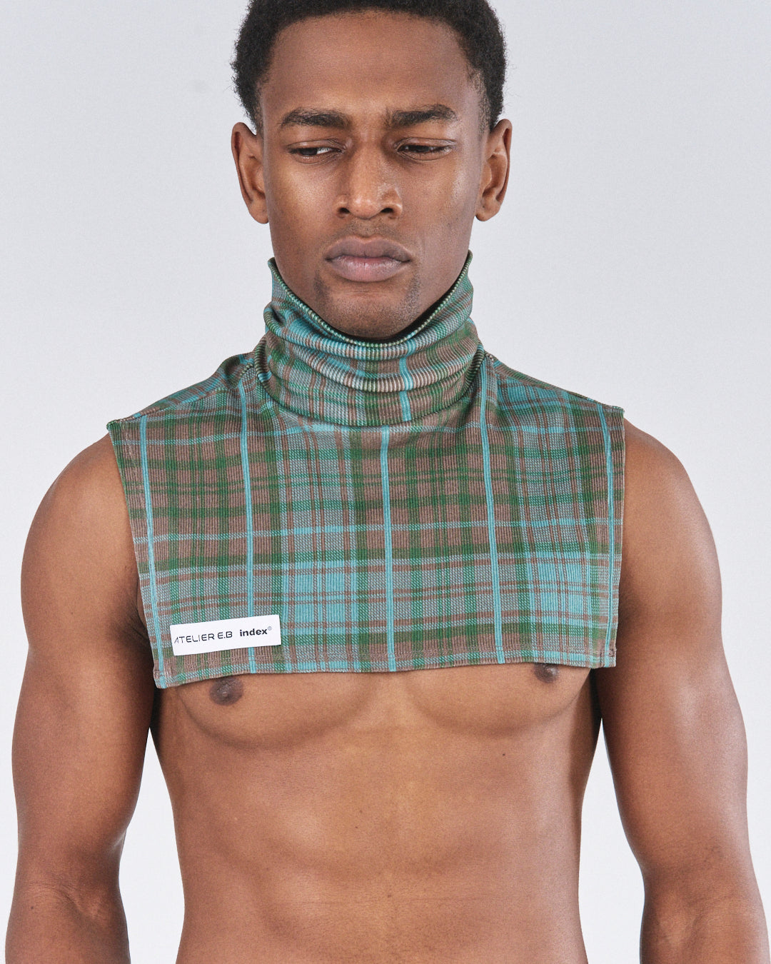 Neck Piece 220, Night Tartan Atelier E.B