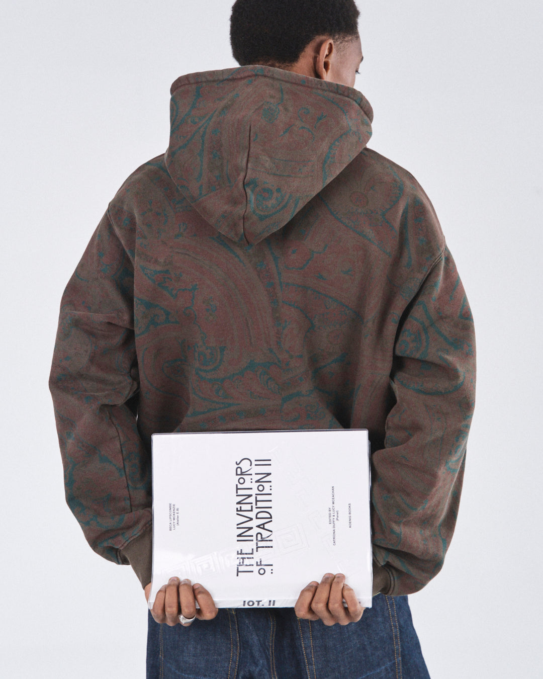 Zip Hoodie 505, Cocoa Paisley Atelier E.B