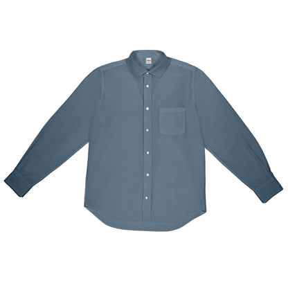 Shark Collar Shirt, Blue Slate